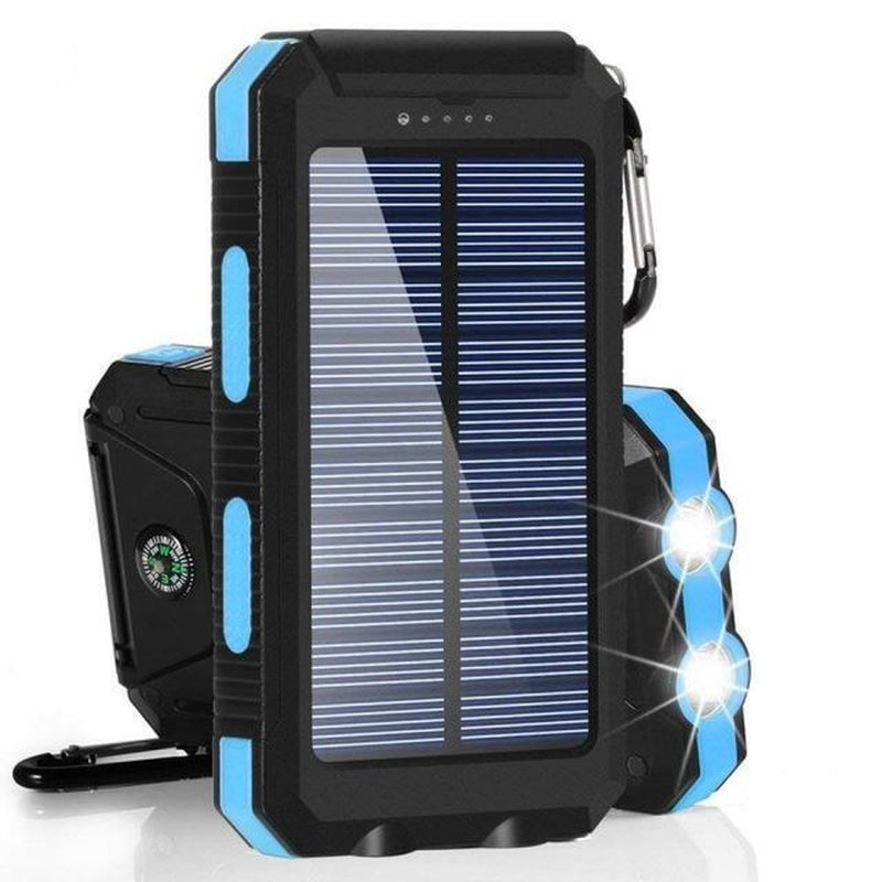 10,000 Mah Portable External Solar Power Bank for Phone Tablet Dual USB Port